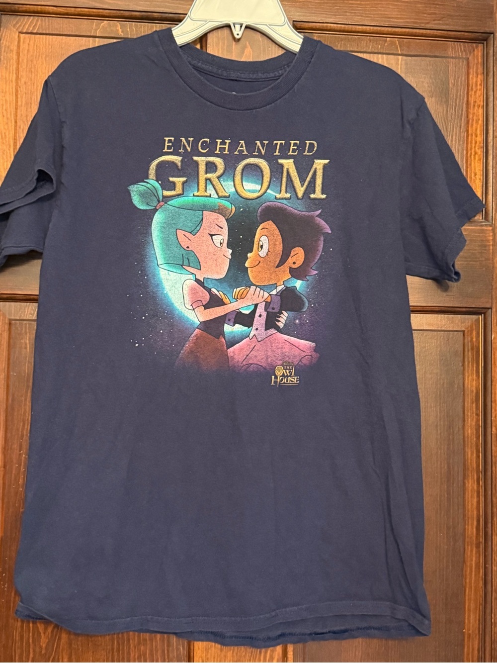 Disney The Owl House Enchanted Grom Graphic Short Sleeve T-Shirt Medium Blue